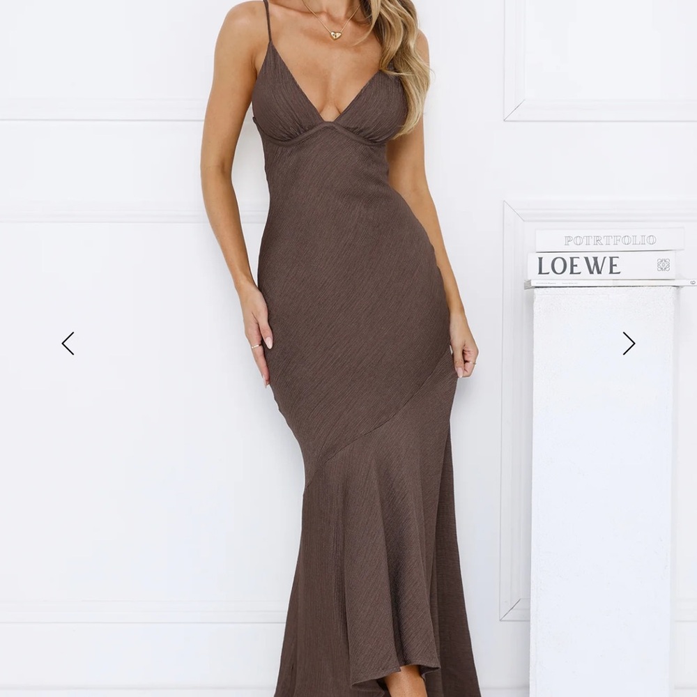 Hello Molly Chocolate Maxi Dress